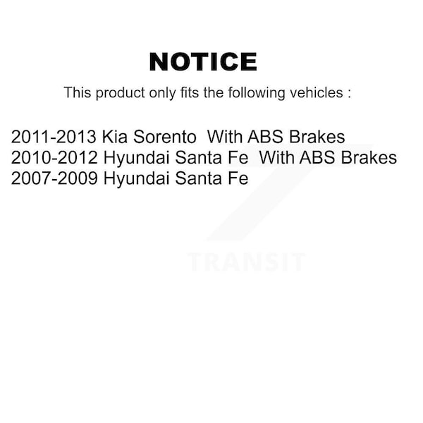 Front Hub Bearing Lower Ball Joint And Sway Bar Link Kit For Hyundai Santa Fe Kia Sorento